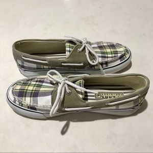 Sperry Top Sider Plaid Boat shoes